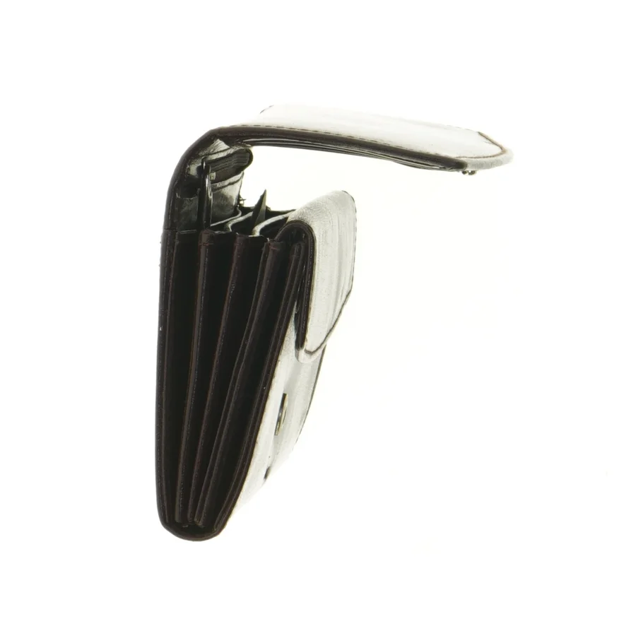 Sort læderpung fra Eoxca (str. 18 x 9 x 3 cm)