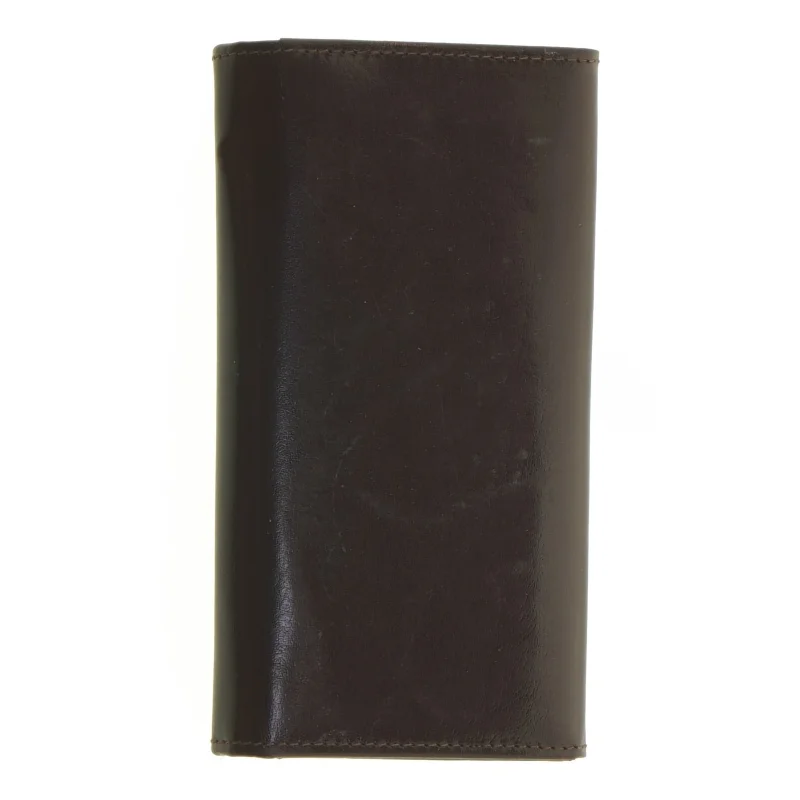 Sort læderpung fra Eoxca (str. 18 x 9 x 3 cm)