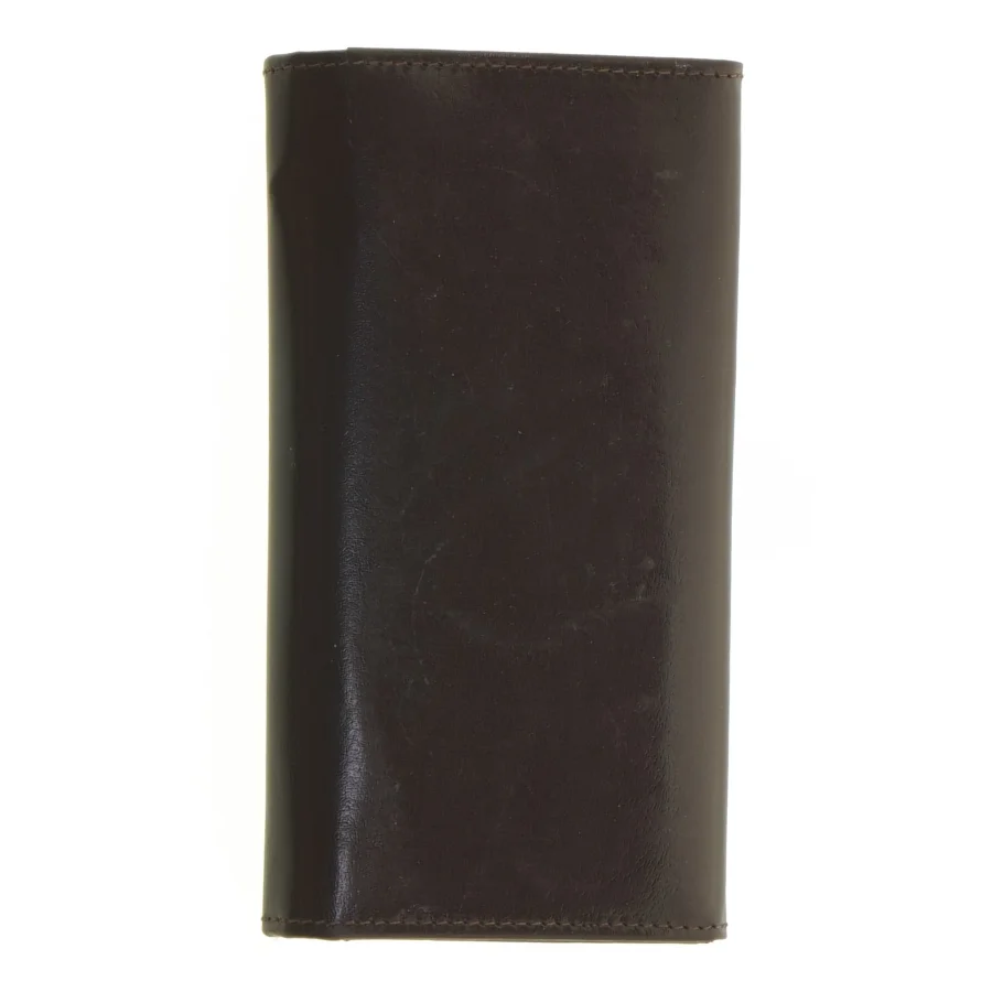 Sort læderpung fra Eoxca (str. 18 x 9 x 3 cm)