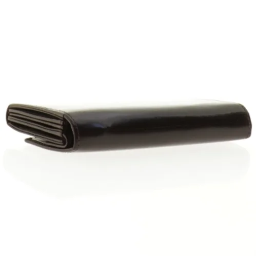 Sort læderpung fra Eoxca (str. 18 x 9 x 3 cm)