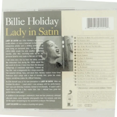 Billie Holiday - Lady in Satin CD fra Columbia/Legacy