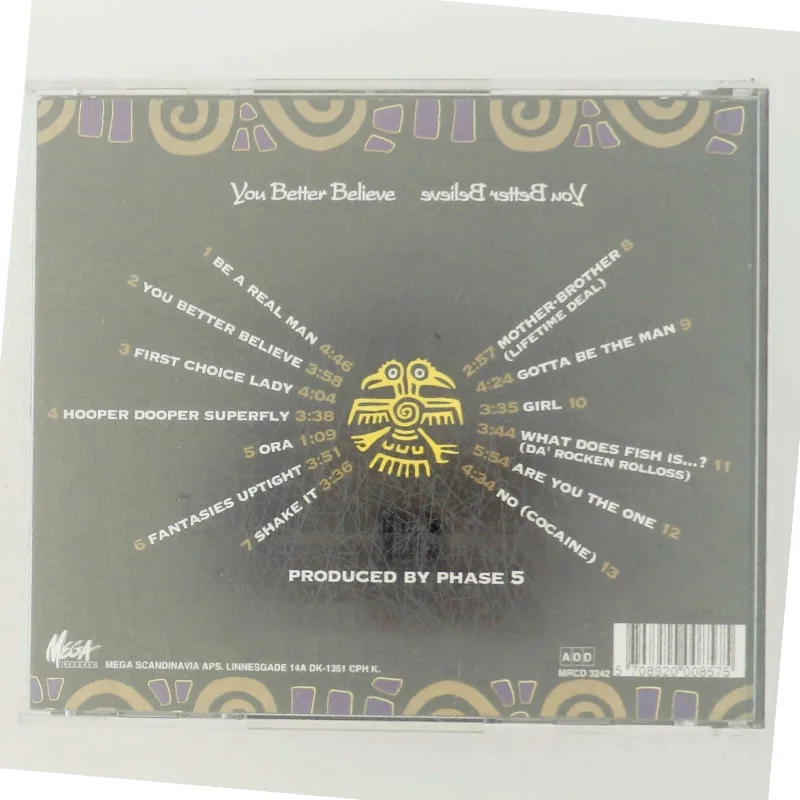 Zapp Zapp - You Better Believe CD fra Mega Scandinavia Aps.