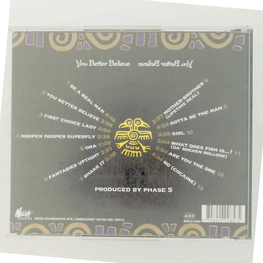 Zapp Zapp - You Better Believe CD fra Mega Scandinavia Aps.
