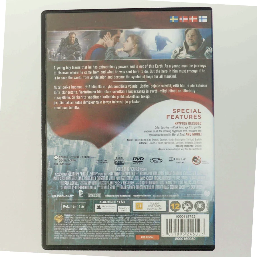 Man of Steel DVD-film