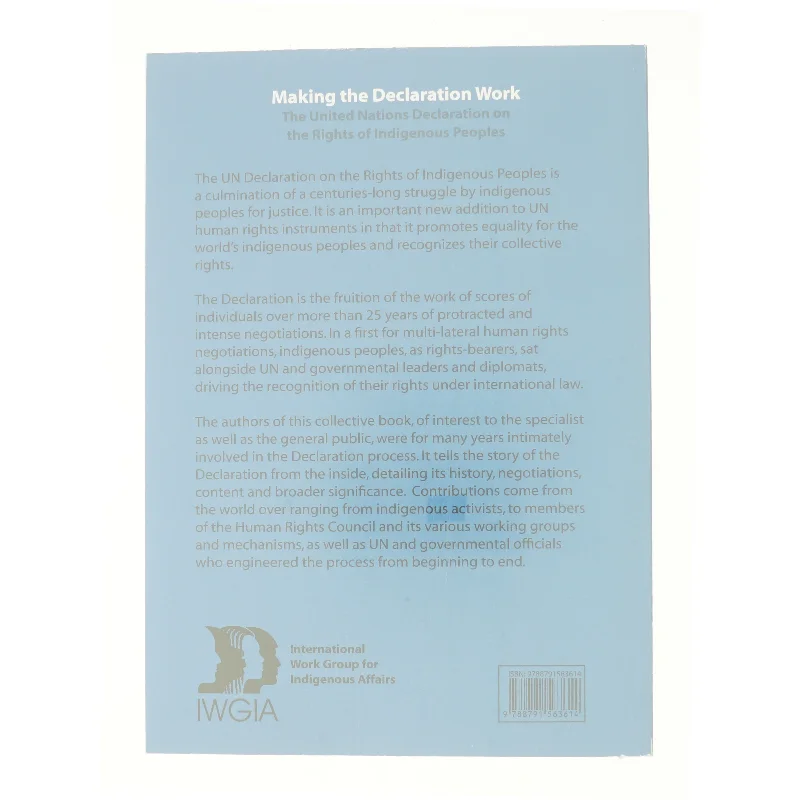 Making the Declaration Work: the United Nations Declaration on the Rights of Indigenous Peoples (Bog)