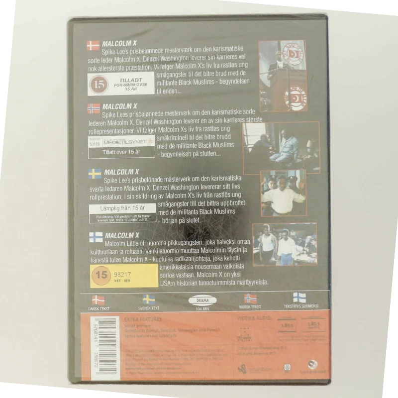 Malcolm X DVD fra Scanbox