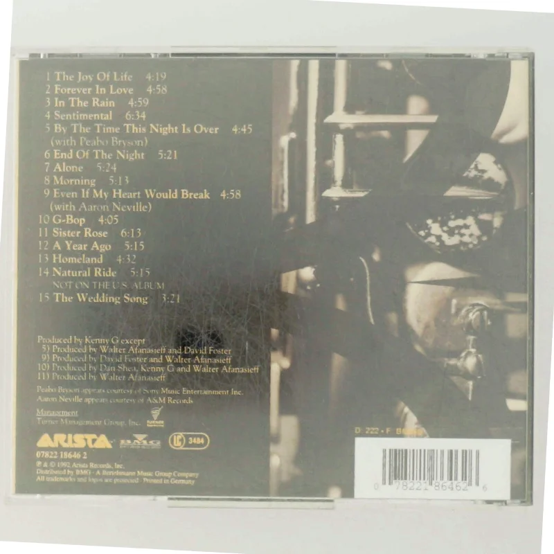 Kenny G - Breathless CD fra Arista