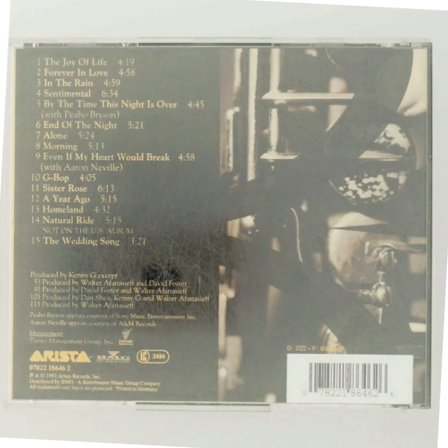 Kenny G - Breathless CD fra Arista