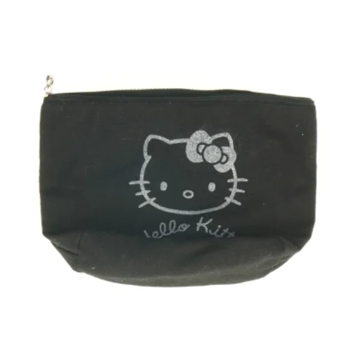 Sort kanvas kosmetikpung fra Hello Kitty (str. 27 x 19 cm)