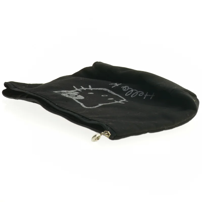 Sort kanvas kosmetikpung fra Hello Kitty (str. 27 x 19 cm)