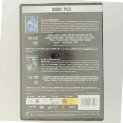 Hollow man 1 + 2 DVD fra Sony Pictures