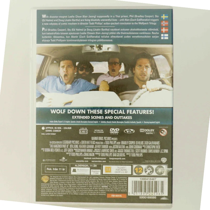 DVD film 'Hangover Part III' fra Warner Bros. Pictures