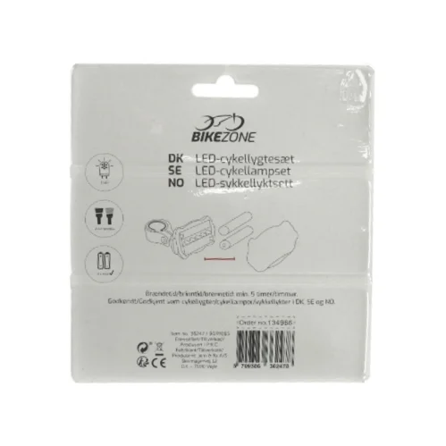 LED cykellygte sæt fra Bikezone