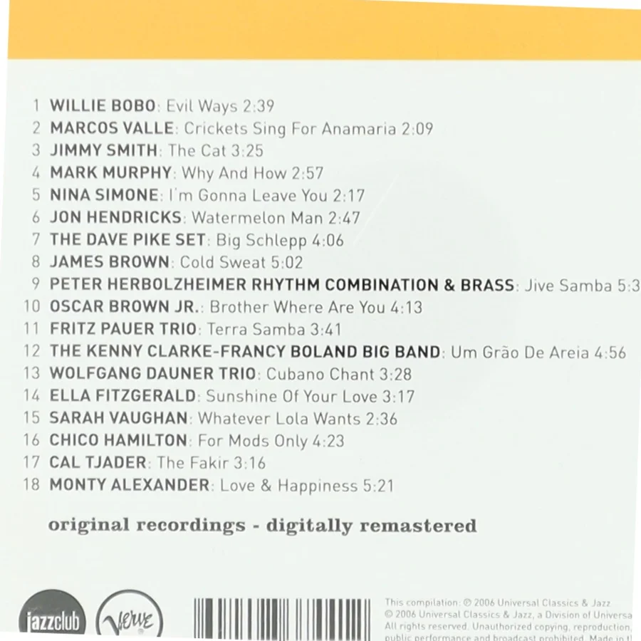 Soul Jazz CD fra Verve