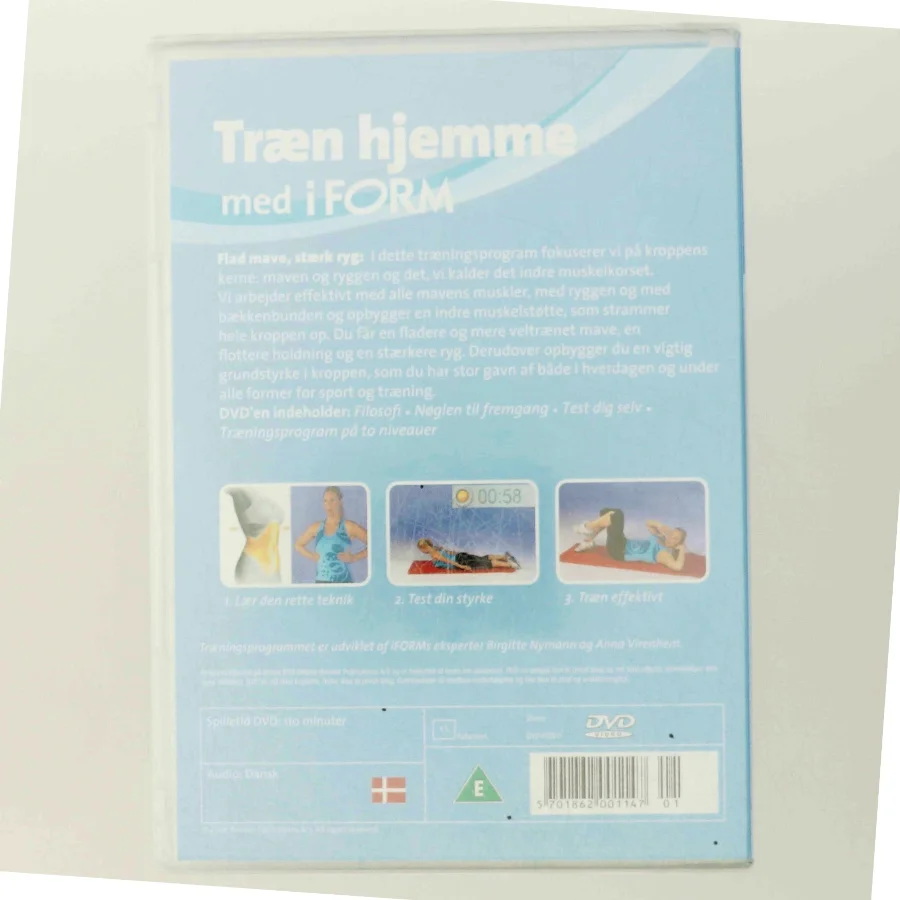Trænings-DVD 'Flad mave, stærk ryg' med iFORM