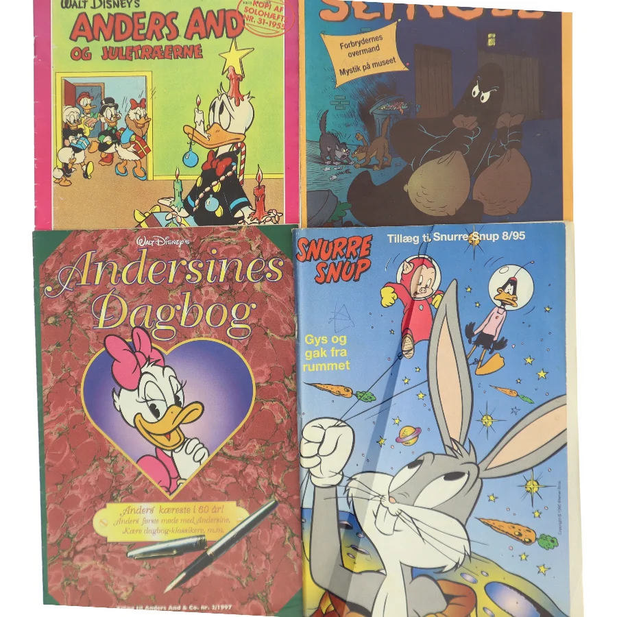 Samling af Anders And blade og kampagnematerialer
