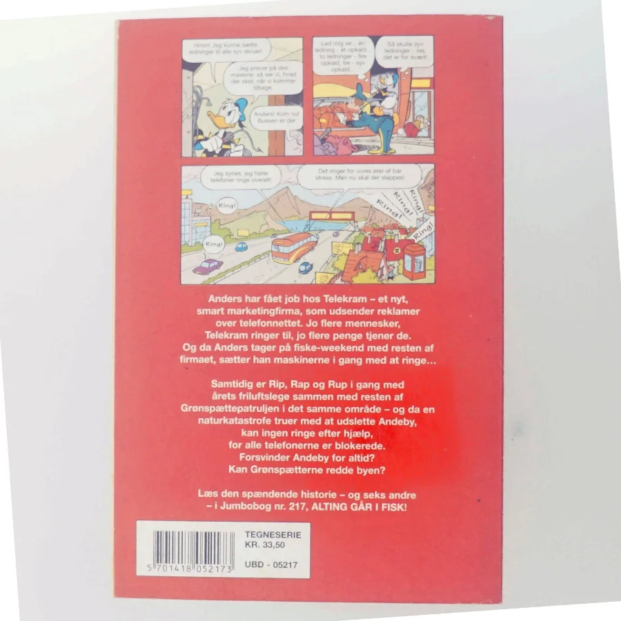 Anders And Jumbobog nr. 217 fra Walt Disney