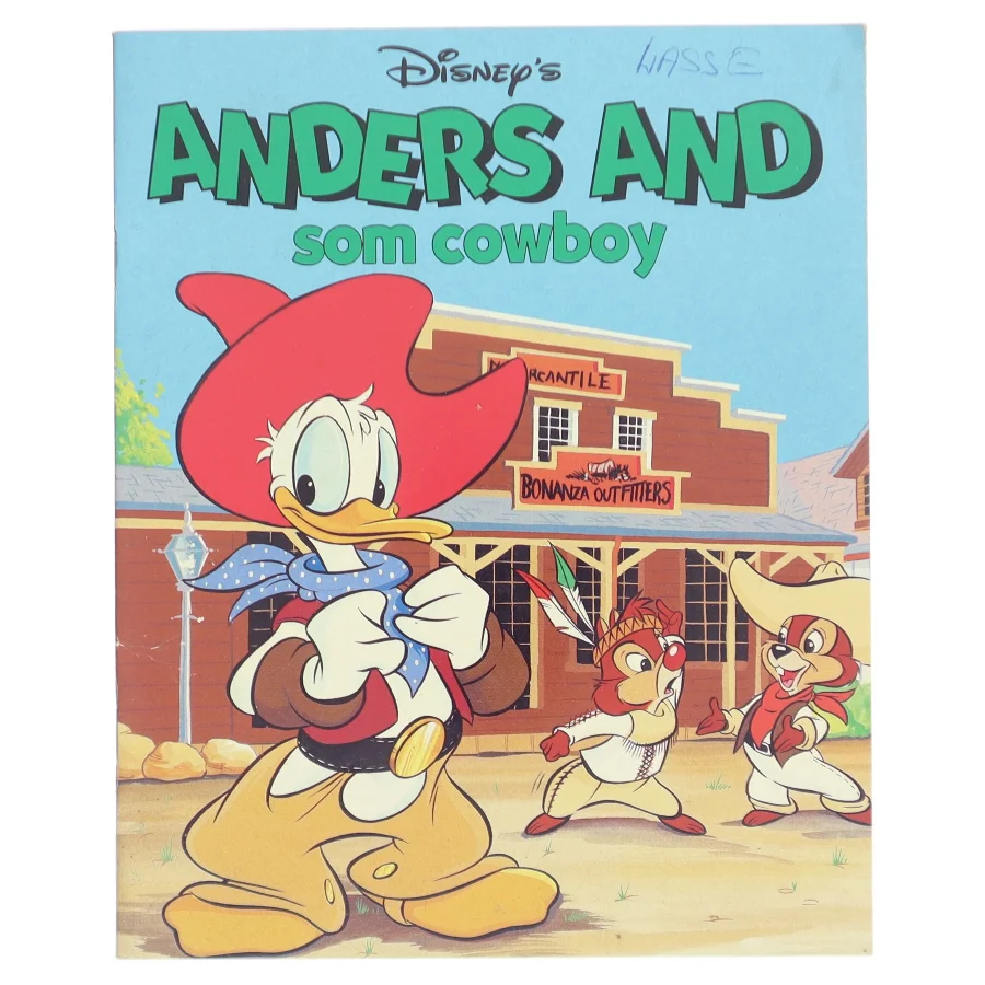 Anders And som cowboy bog fra Disney