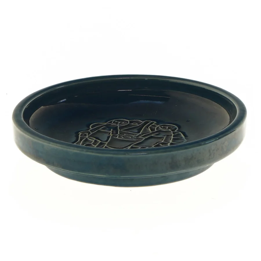 Keramikfad med motiv (str. Ø 16,5 cm) fra Michael Andersen keramik