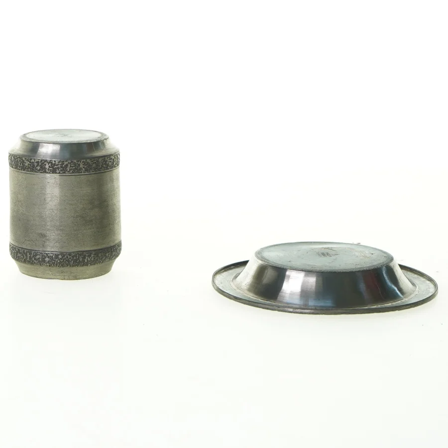 Metal skåle fra Peweter (str. 10 cm 6 x 5 cm)