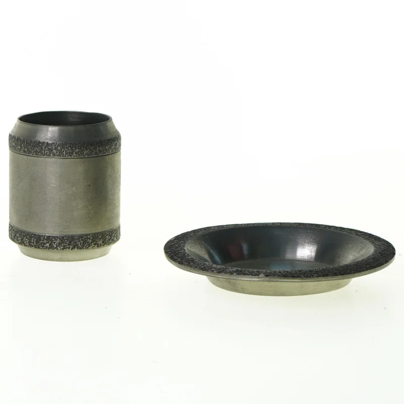 Metal skåle fra Peweter (str. 10 cm 6 x 5 cm)
