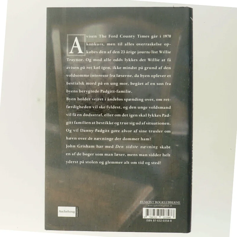 Den sidste nævning af John Grisham (Bog)