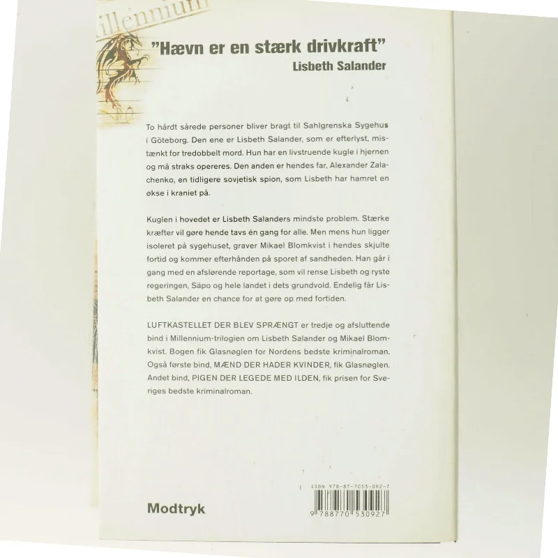 Luftkastelletderblevsprngt Stir up a Hornets' Nest of Girl. Shi Dige Larsen. the Danish Original. Hardcover](chinese Edition) af Stieg Larsson (Bog)
