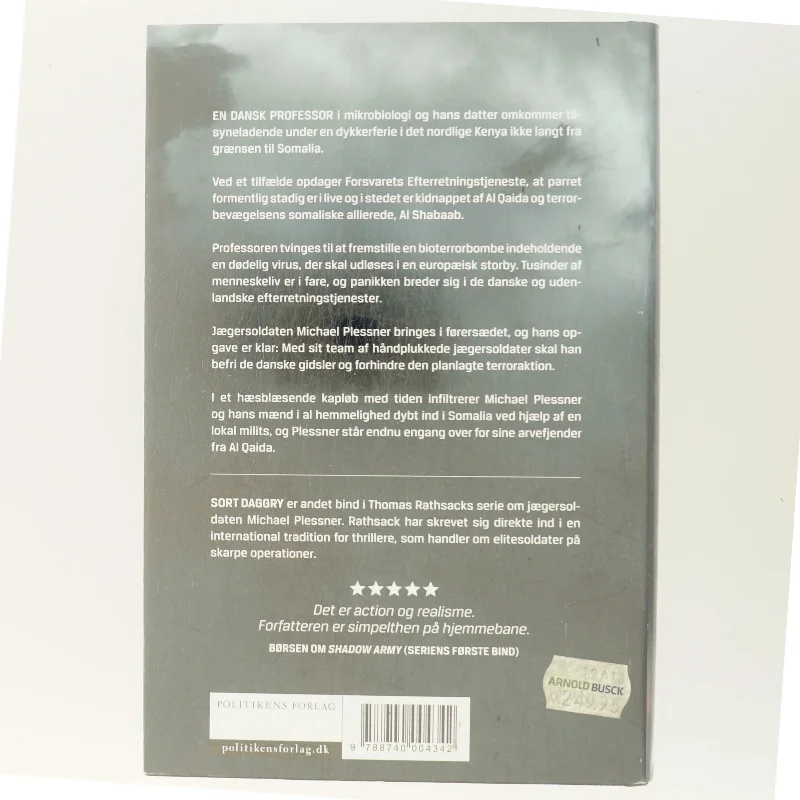 Sort daggry af Thomas Rathsack (Bog)