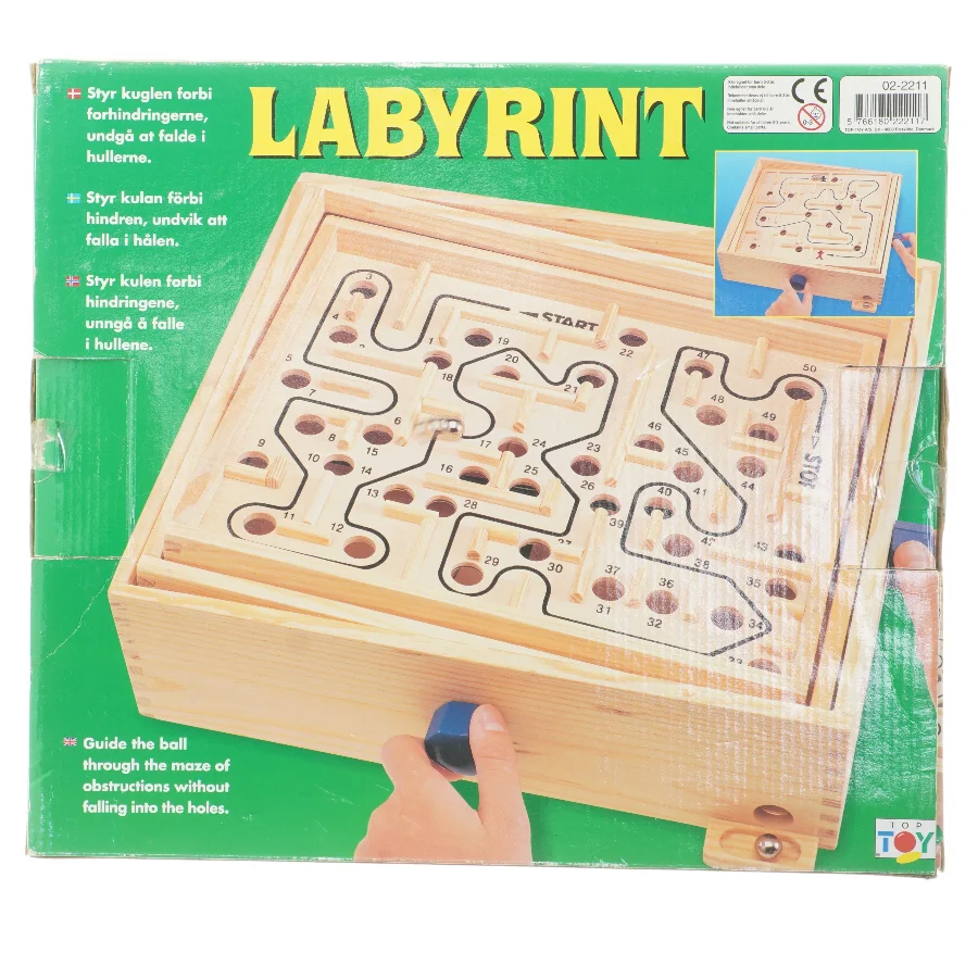 Labyrint brætspil fra Top Toy (str. 36x32 cm)