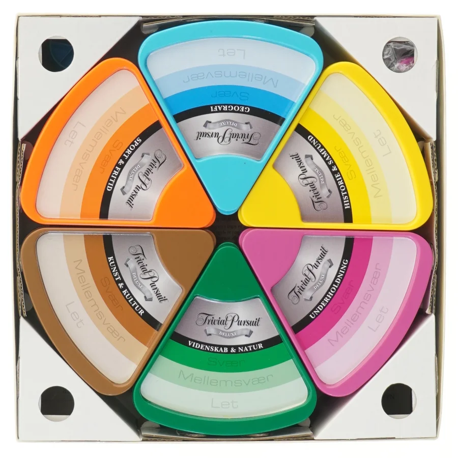 Trivial Pursuit Deluxe brætspil fra Hasbro (str. 27x27 cm)