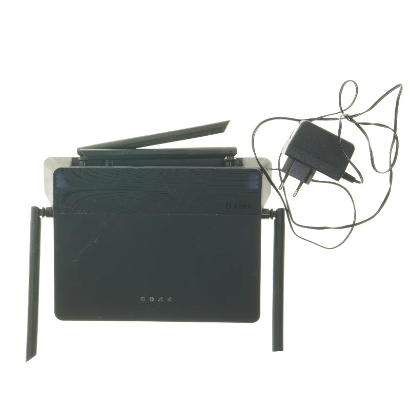 D-Link WiFi-router med strømforsyning fra D-Link (str. 26x18,5 cm)