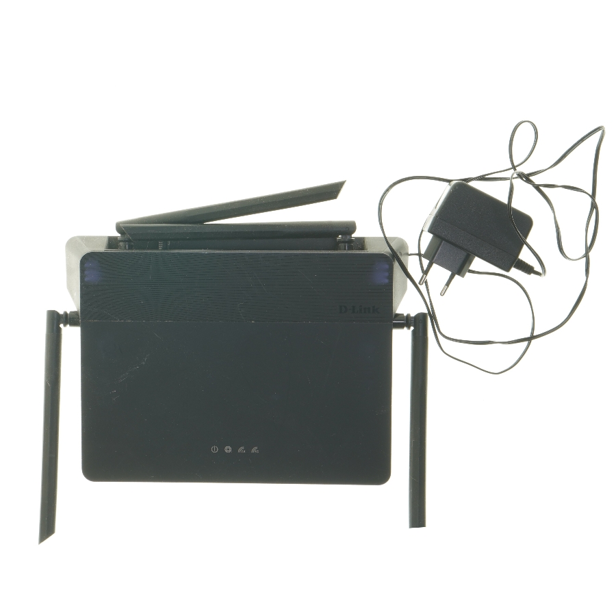 D-Link WiFi-router med strømforsyning fra D-Link (str. 26x18,5 cm)