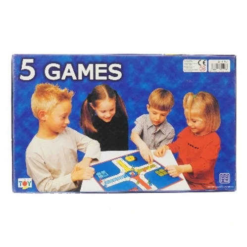 5 klassiske spil i en æske fra Top Game (str. 39,5x24 cm)