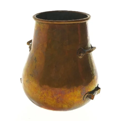 Antik kobberkrukke (str. Ø 12x20 cm)