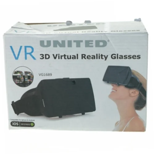 VR 3D virtual reality class fra United (str. 16 x 9 x 12 cm)