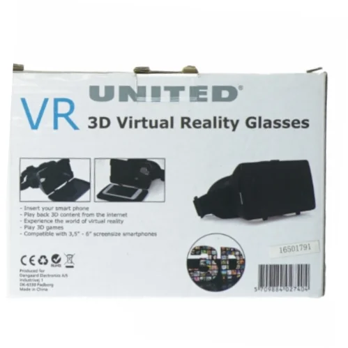 VR 3D virtual reality class fra United (str. 16 x 9 x 12 cm)
