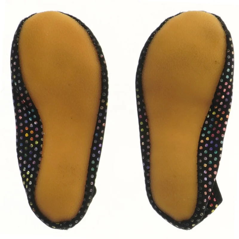 Balletsko med farvede prikker (str. 19,5 cm)