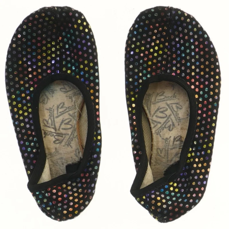 Balletsko med farvede prikker (str. 19,5 cm)