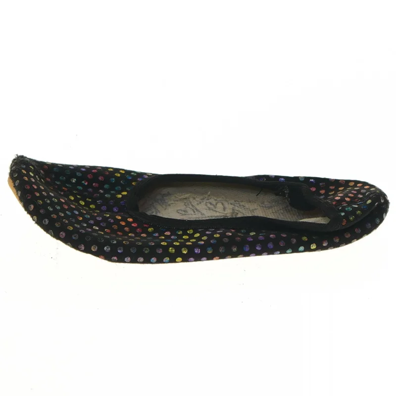 Balletsko med farvede prikker (str. 19,5 cm)