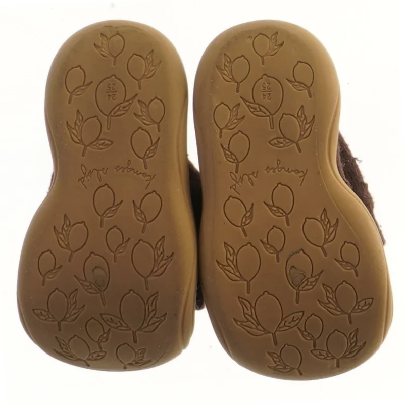 Brune børnesko med gummisål fra Konges Sløjd (str. 25 )