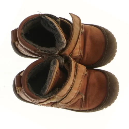 Brune børnestøvler med velcro fra bisgaard (str. 26 )