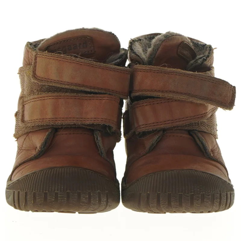 Brune børnestøvler med velcro fra bisgaard (str. 26 )