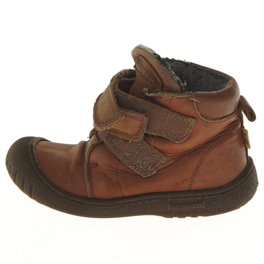 Brune børnestøvler med velcro fra bisgaard (str. 26 )