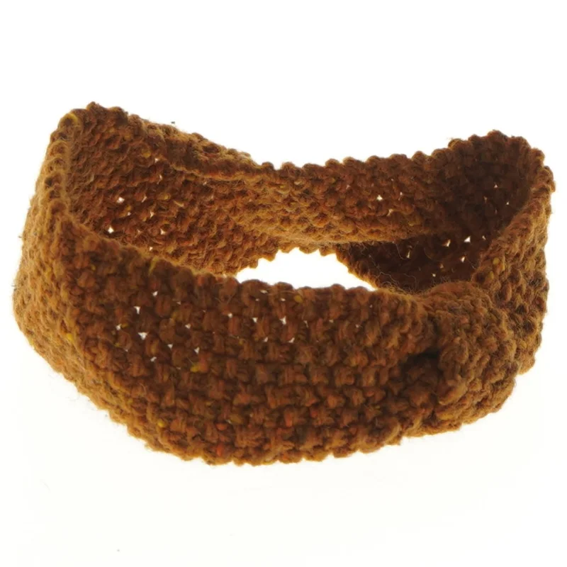 Strikket pandebånd (str. Ø 16 cm)