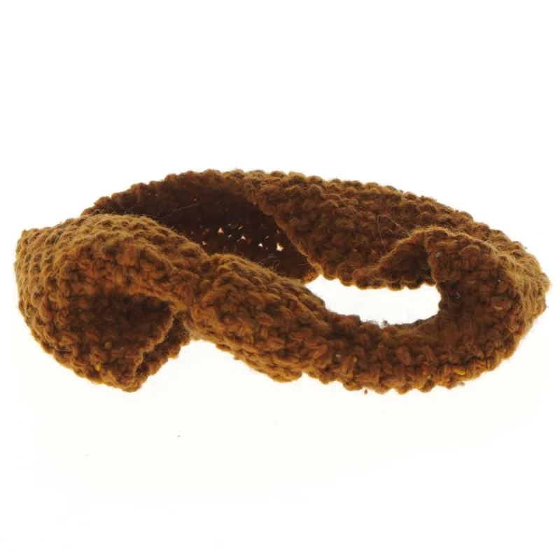 Strikket pandebånd (str. Ø 16 cm)