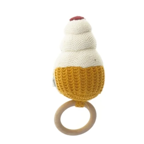 Strikket baby rangle (str. 20 cm)