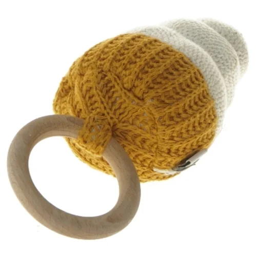 Strikket baby rangle (str. 20 cm)