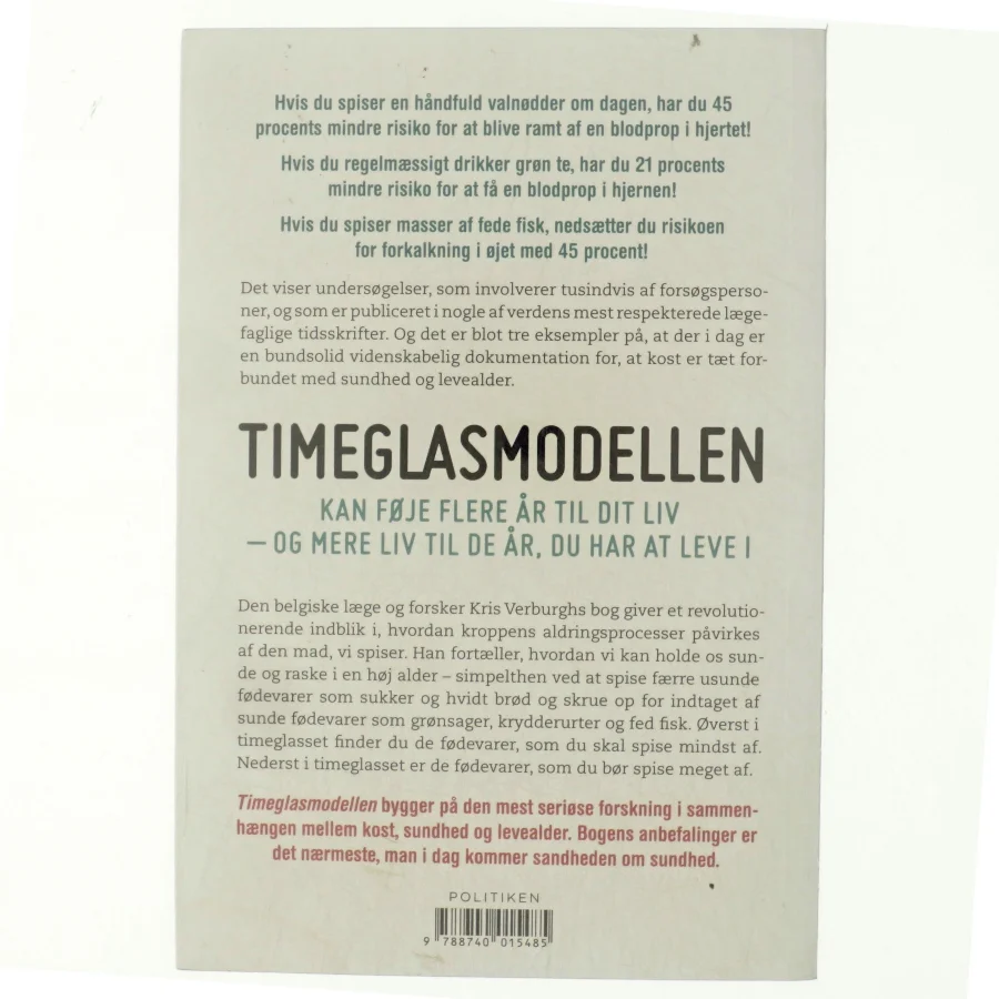 Timeglasmodellen : om at tabe sig og holde sig ung længere af Kris Verburgh (Bog)