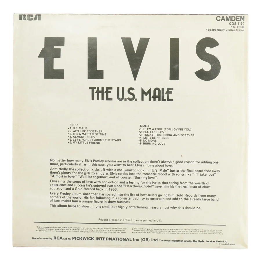 Elvis Presley vinylplade
