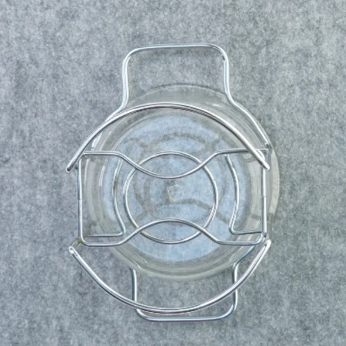 Glas skål medSauceskål m/ stativ fra Schott (str. 15 x 25 cm)